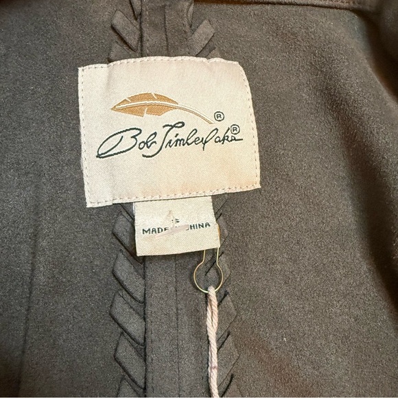 NWOT Bob Timberlake Olive Green Faux Suede Drape Jacket - Picture 7 of 10